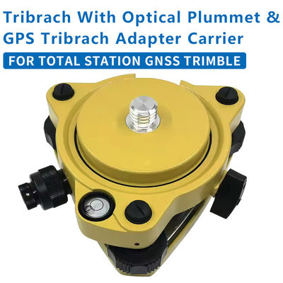 Купить Желтый Tribrach с оптическим фиксированным адаптером с нитью 5/8X11 для общей станции GNSS TRIMBLE Весь набор Производство в сети