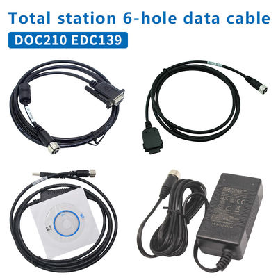 DOC210 EDC139 Кабель передачи данных для TOPCON SOKKIA Общие станции ES/OS/PS к ПК (Win11) 6 отверстия