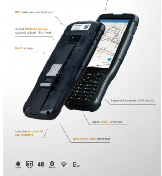 RTK Измерение GNSS GIS Сборник данных Hi-Target IHAND55 GPS контроллер 5